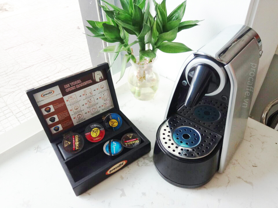 máy pha cà phê viên nén