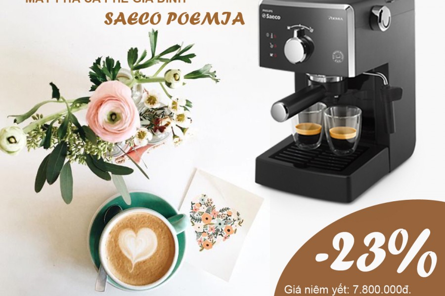 Máy pha cà phê gia đình giảm giá 23%