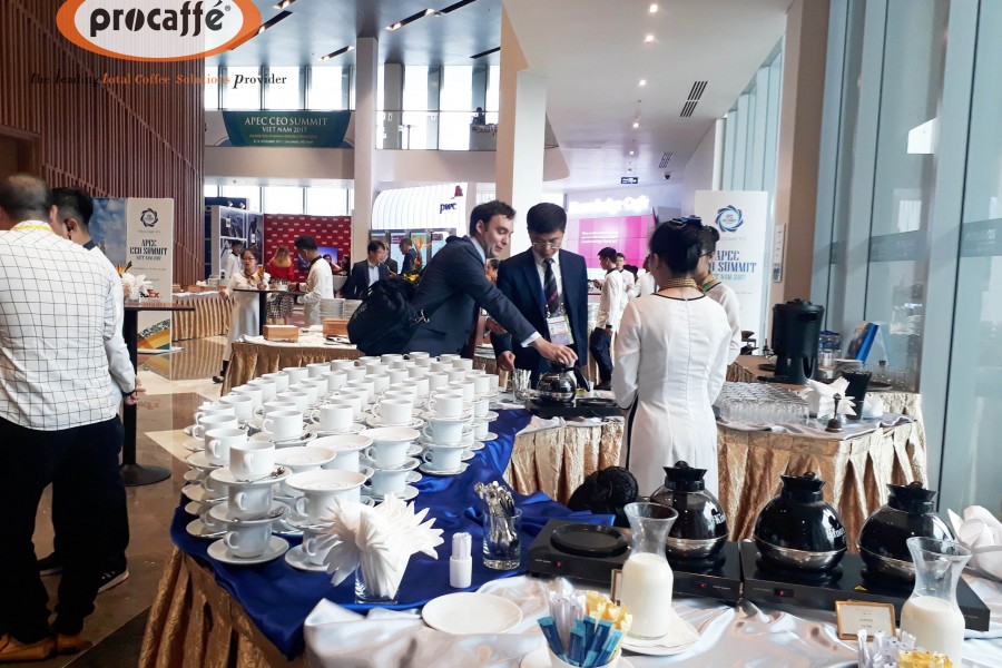 Máy pha cà phê và cà phê tại Tuần lễ cấp cao APEC 2017