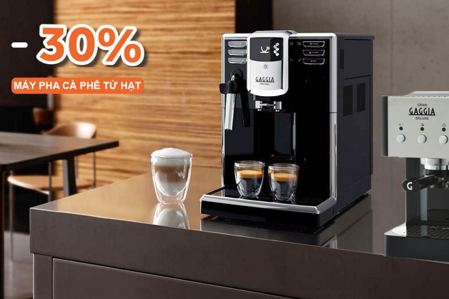 Máy pha cà phê hạt giảm giá | Quà tặng tháng Năm