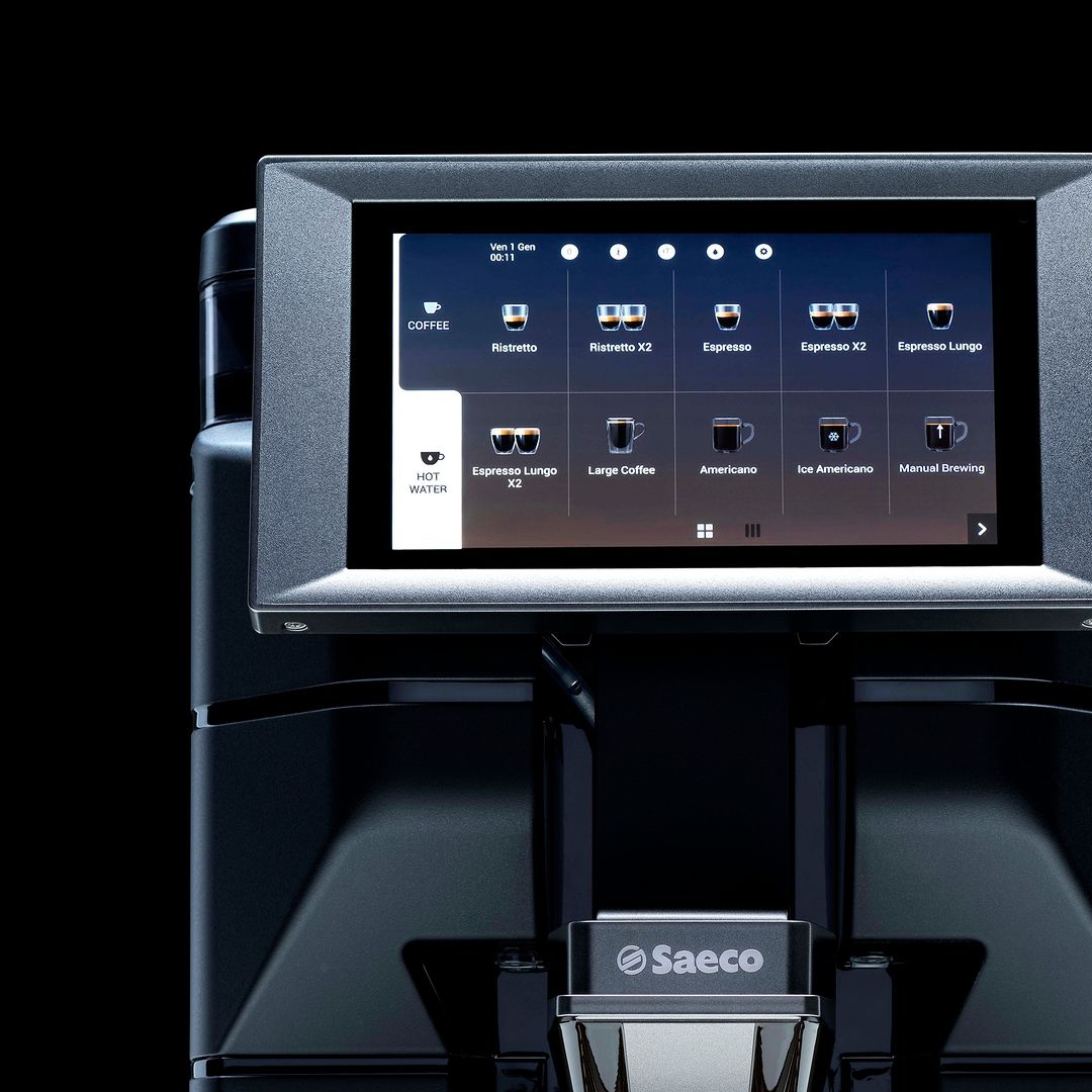 Saeco Magic B1 sở hữu màn hình cảm ứng rộng lớn