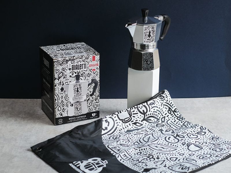 Nghệ thuật Doodle Art vui nhộn được Bialetti lựa chọn cho phiên bản kỷ niệm 90 năm của Moka Express