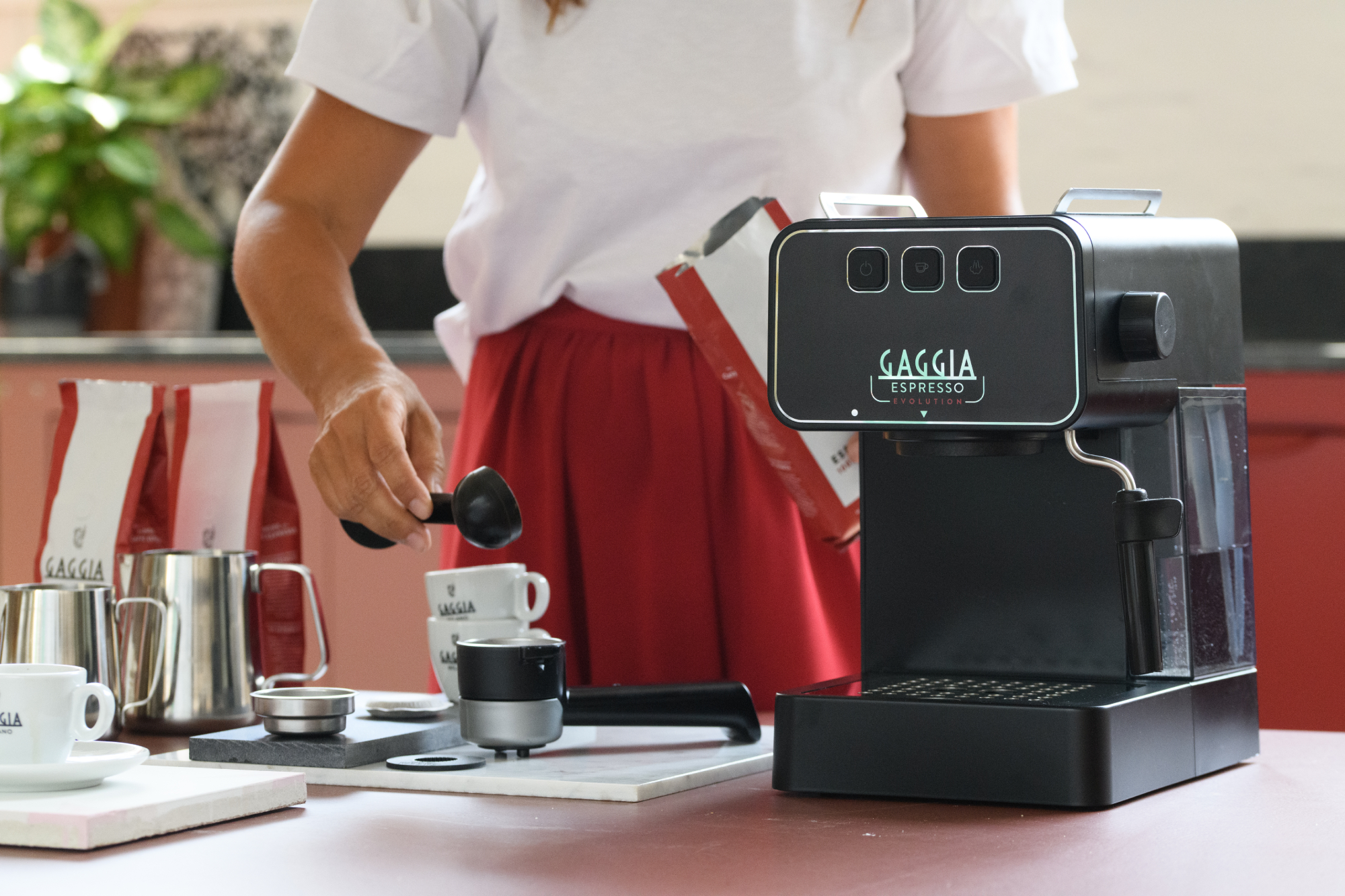 Gaggia Esprersso Evolution có PID và Pre-infusion cho chất lượng cà phê tối ưu