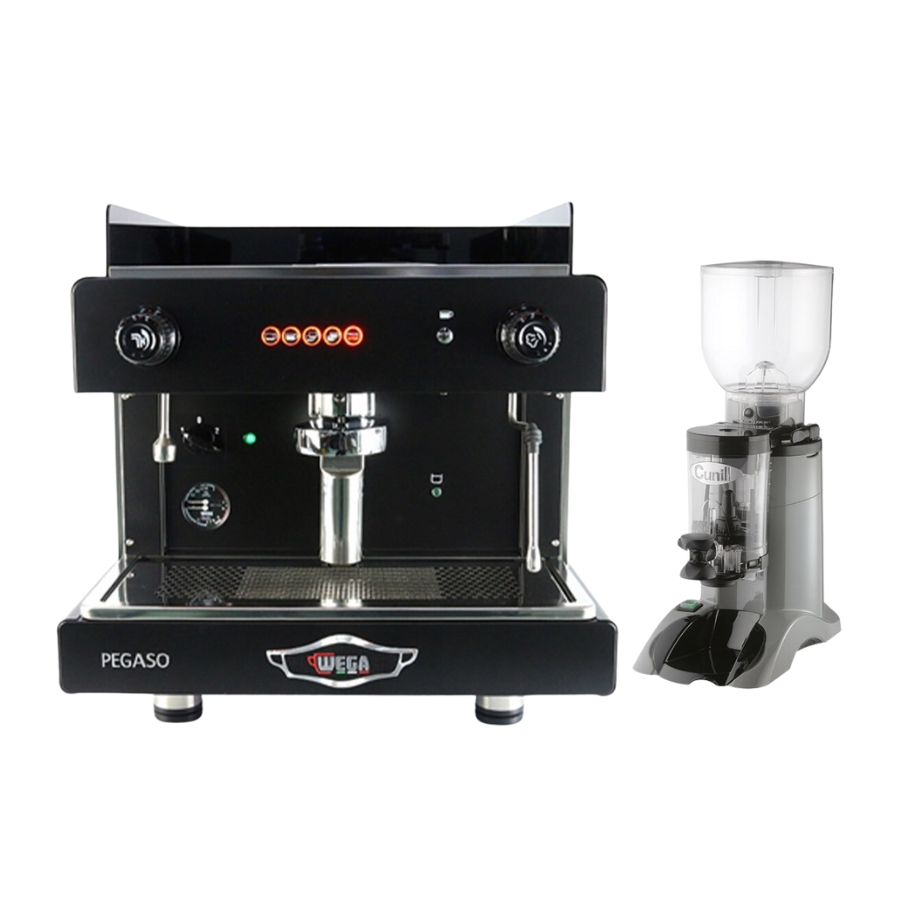 Combo Wega Pegaso 1 group + Cunill Marfil ABS/Cunill Space Inox