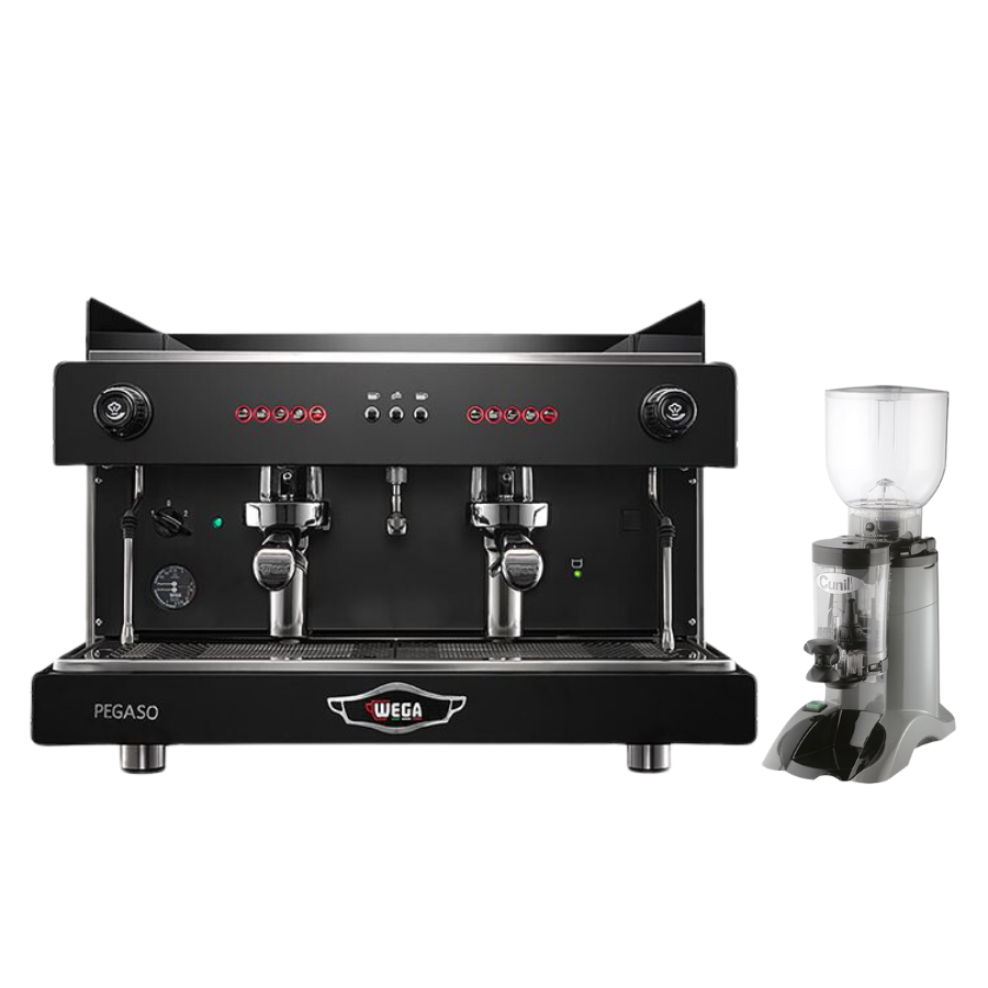 Combo Wega Pegaso 2 group + Cunill Marfil ABS/Cunill Space Inox