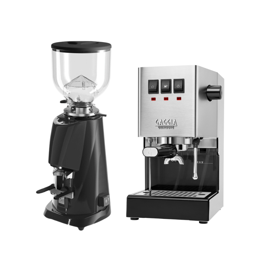 Gaggia Classic E24 và Fiorenzato F4 ECO